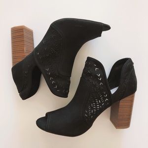 Fergalicious peep toe bootie